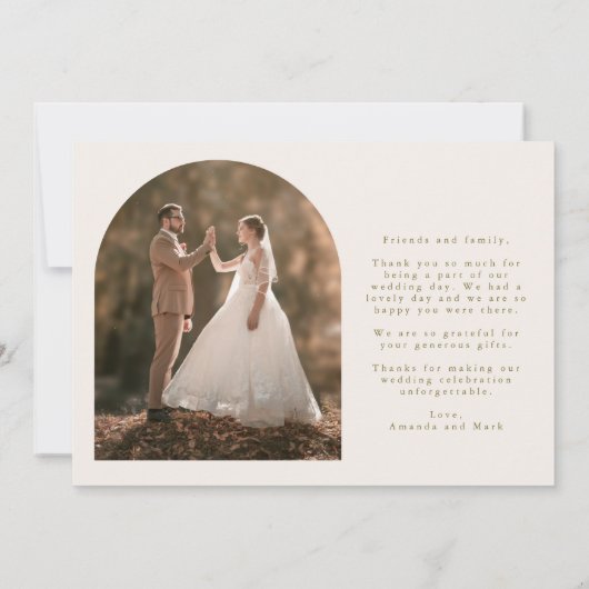 Été Mariage Merci à fleurs larges (Dos)