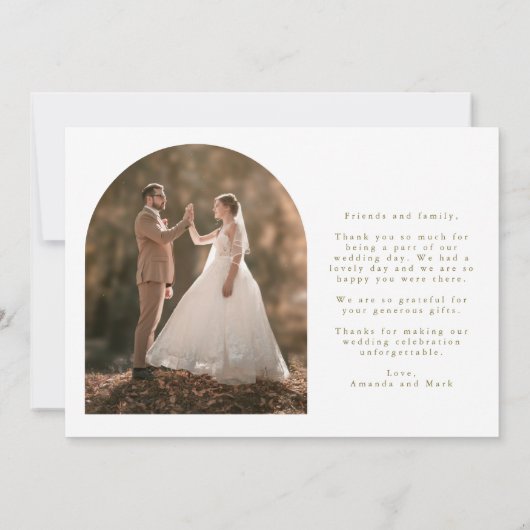 Été Mariage Merci à fleurs larges (Dos)