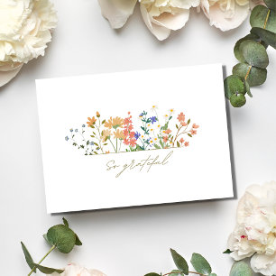 Été Mariage Merci à fleurs larges