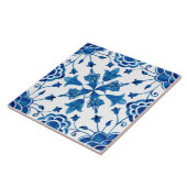 Été Méditerranée bleu carreaux (Côté)