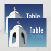 Été méditerranéen, numéro de table (Devant / Derrière)