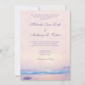 Eté Mer 5x7 Plage Mariage Invitation (Devant)