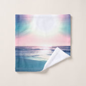 Eté Mer coucher de soleil Plage tropicale Photo (Gant de toilette)