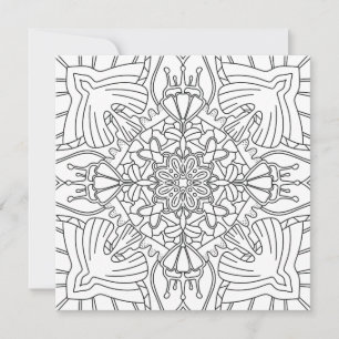 Été Minutieux : Carte de coloration botanique paci