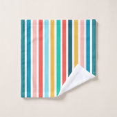 Été Moderne Grandes Verticales Colorées (Gant de toilette)