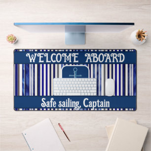 Été Moderne Marine Blue Boat Stripes Collection