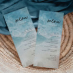 Été Moderne Plage Côtière Plage Mariage Menu Carte<br><div class="desc">Eté Elégante Plage Côtière Mariage Menu Cartes Minimaliste Mariage Menu Cartes | Menu Moderne,  Menu Dîner Mariage,  Menu Rustique Dîner Mariage et Menu Boissons,  Calligraphie Simple Menus Mariage Rustique Menus Mariage,  Menu Mariage Rustique,  Menu Table Mariage</div>