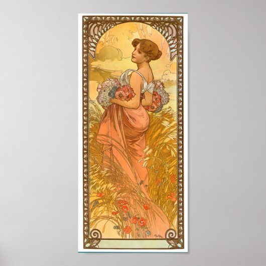 Ete ~ Par Alphonse Mucha Poster (Devant)