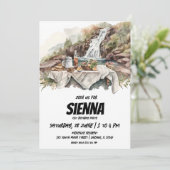 Eté Pique-nique en cascade vue Invitation (Debout devant)