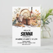 Été Pique-nique style européen Invitation (Debout devant)