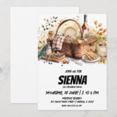 Été Pique-nique style européen Invitation (Devant / Derrière)