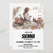 Été Pique-nique style victorien Invitation (Devant / Derrière)