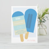 ÉTÉ POPSICLE ANNIVERSAIRE FÊTE INVITATION invitati (Debout devant)