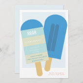 ÉTÉ POPSICLE ANNIVERSAIRE FÊTE INVITATION invitati (Devant / Derrière)