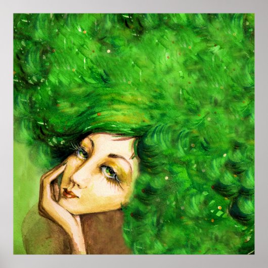 Été / Poster d'art Lady Bordeaux (Devant)