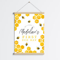 Été Première abeille Jour 1er anniversaire Affiche
