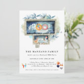 Été rétro | Invitation de la partie de pool (Debout devant)