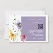 Eté Romantique Floral Meadow Mariage élégant RSVP (Devant)