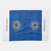 Été sans fin | Soleil côtier & Vagues Serviette de (Horizontal)