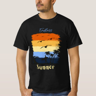 été sans fin : T-shirt vintage de surf au coucher