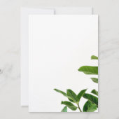 Été simple calligraphie Faire-part de mariage vert (Dos)