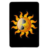 Été Soleil drôle Magnet flexible (Vertical)
