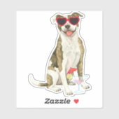 Été Sticker en vinyle de Terrier (Feuille)