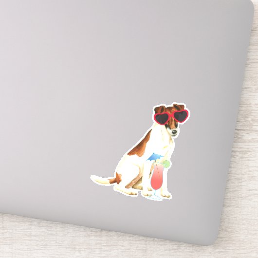 Été Sticker Vinyl Fox Terrier lisse (Détail)