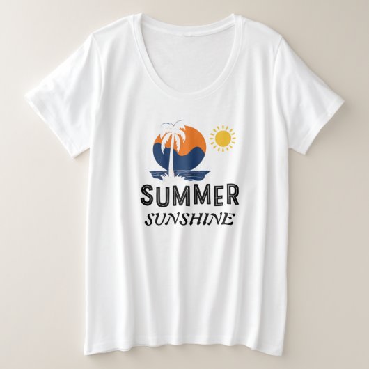 Été Sunshine Femme Grande Taille (Design devant)