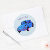 Été Sur Blue hippie Voiture Mandala Autocollant (Enveloppe)