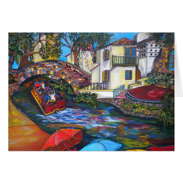 Été sur la carte de la rivière (Devant horizontal)