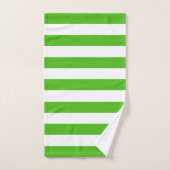 Été très tendance Kelly Green Stripes (Serviette à main)