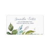 Été vert Étiquettes de adresse RSVP (Devant)