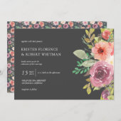 Été vibrant | FAIRE-PART DE MARIAGE (Devant / Derrière)