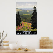 Été vintage en Allemagne Affiche de voyage (Cuisine)