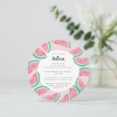 ETÉ WATERMELON BABY SHOWER INVITATION (Debout devant)