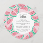 ETÉ WATERMELON BABY SHOWER INVITATION (Devant / Derrière)