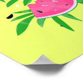 Été Watermelon Branches Bright Tropical Poster (Coin)