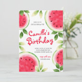 Eté Watermelon Invitation Anniversaire (Debout devant)