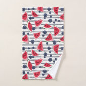 Eté Watermelon Stripes (Serviette à main)