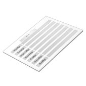 Éteignez le calendrier, créez un carnet avec note (Incliné)