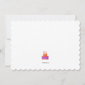 Éteins Les Bougies Invitation (Dos)