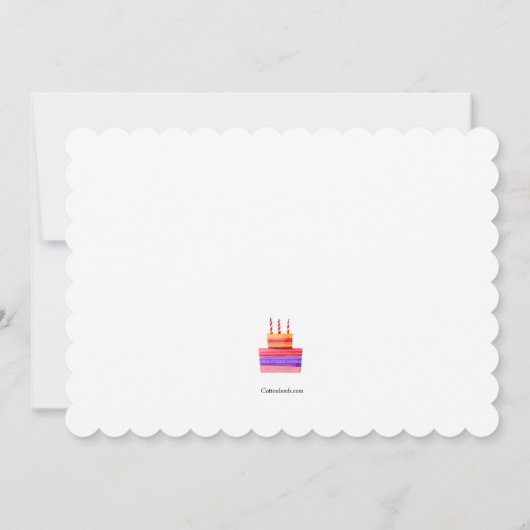 Éteins Les Bougies Invitation (Dos)