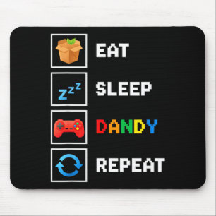 Eten & Drinken Eet Slaap Dandy Herhaal Xel Foo Muismat