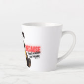 "Eten boven alles" Latte Mok (Rechts)