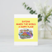 eten briefkaart (Staand voorkant)