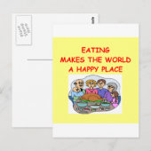 eten briefkaart (Voorkant / Achterkant)
