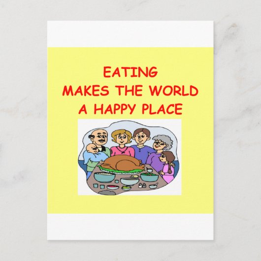 eten briefkaart (Voorkant)