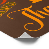 eten drink is de herfst van de Thanksgiving in het Poster (Hoek)