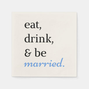 Eten, Drinken en trouwen Servet